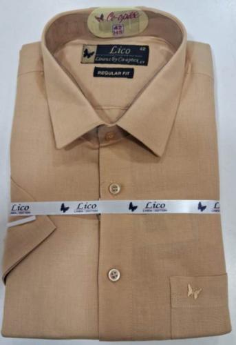 PL COTTONX LINEN DYED READYMADE SHIRT 42 HS